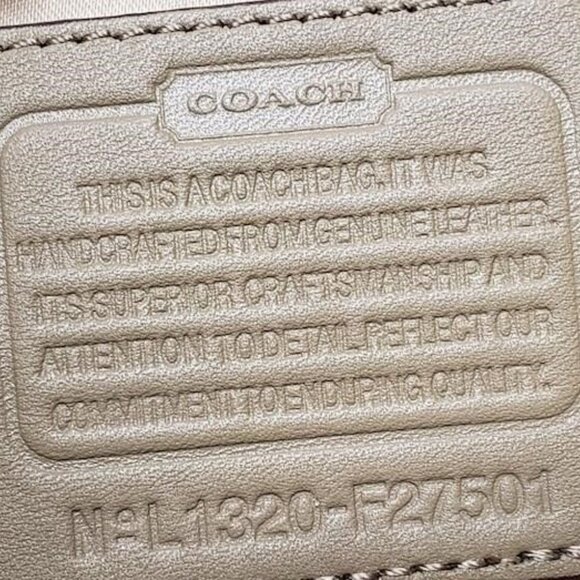 Coach Campbell Exotic Snakeskin Embossed Leather Small Flap Satchel Bag - Picture 5 of 8